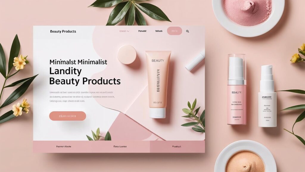 Landing Template Beauty Scincare made by Canva